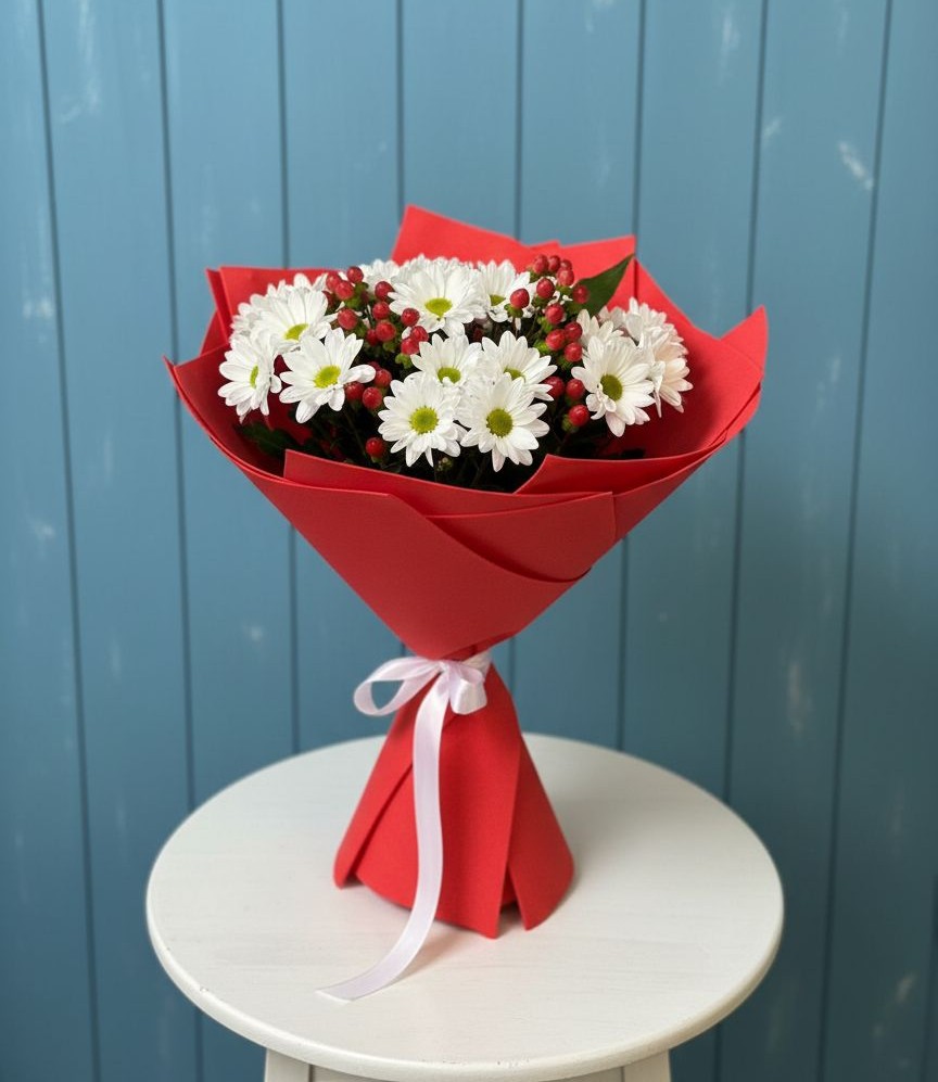 Букет цветов из: Хризантемы в Бакчаре