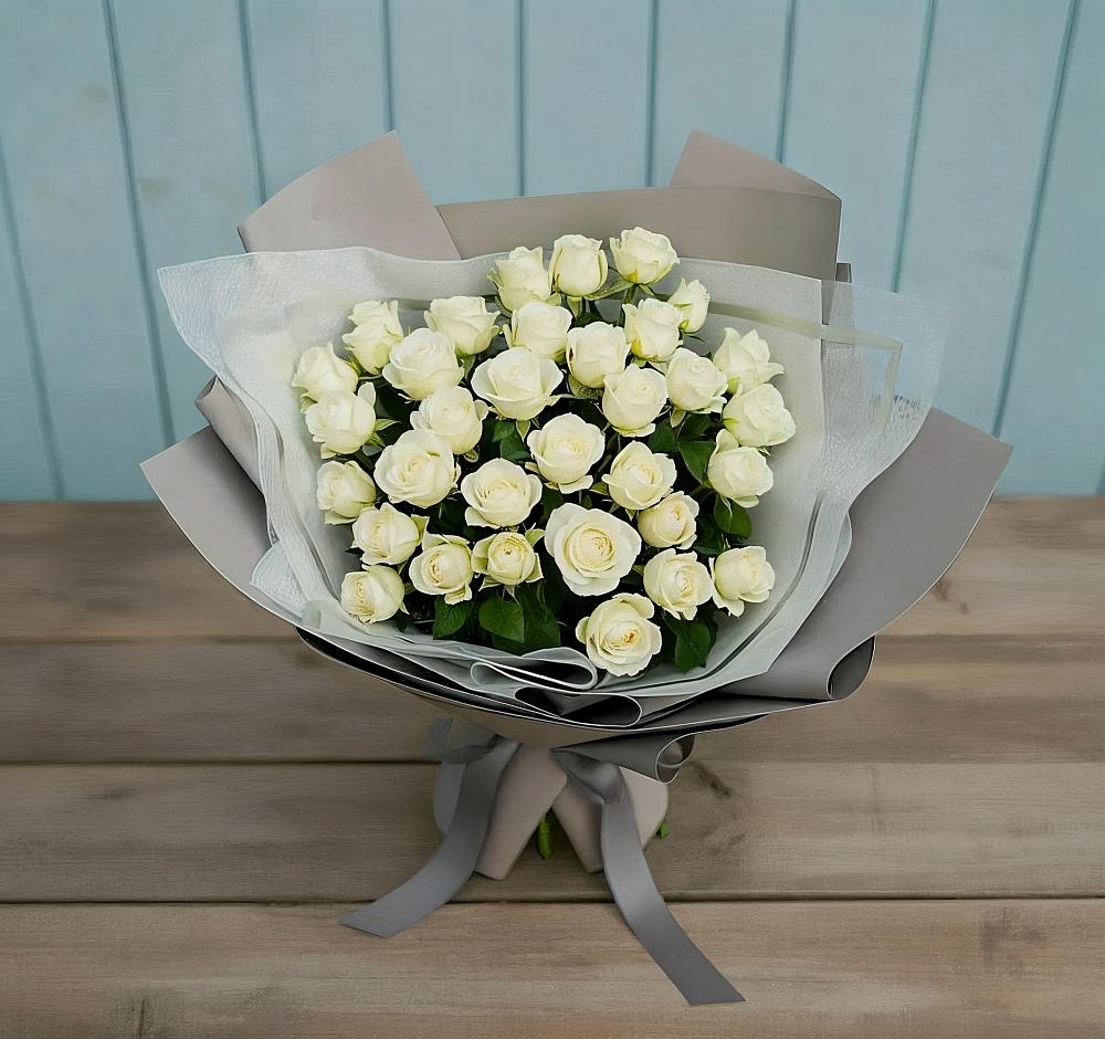Букет Белоснежная нежность в Бакчаре