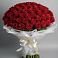 Букет 101 Красная роза Блэк Мэджик в Бакчаре