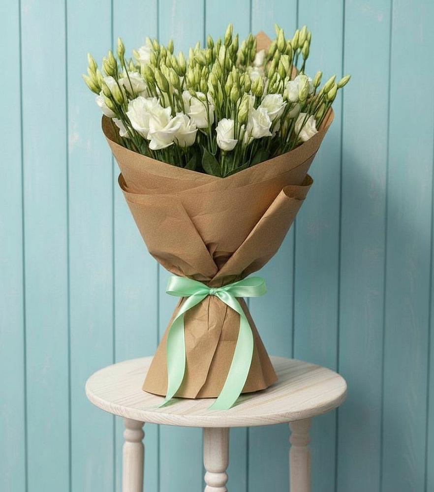 Букет цветов из: Лизиантусы в Бакчаре