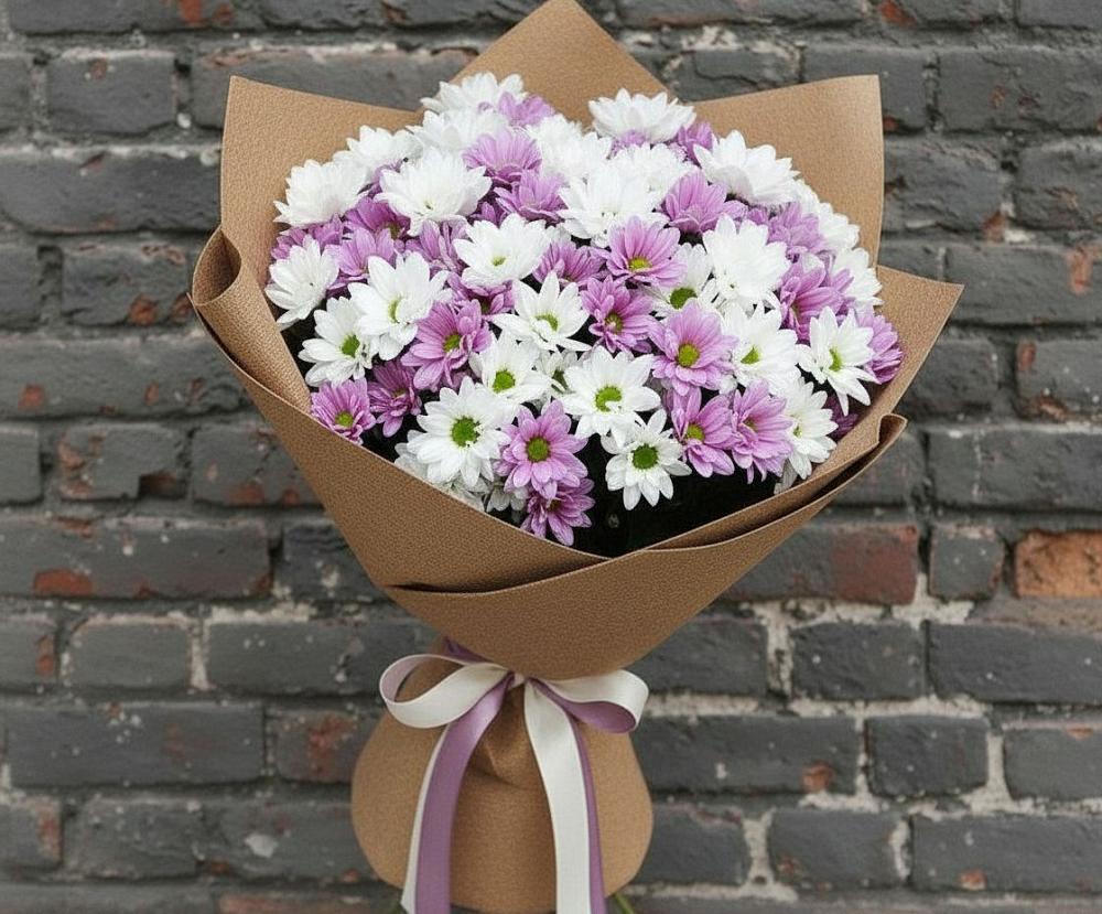 Букет цветов из: Хризантемы в Бакчаре