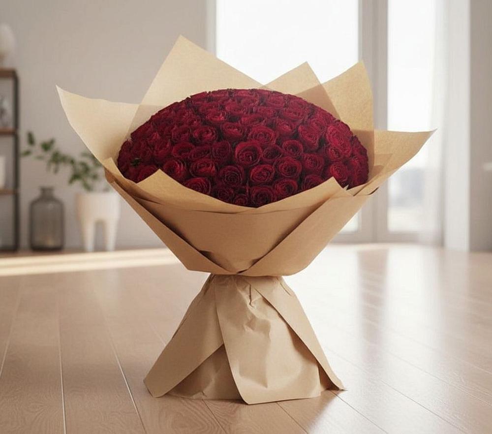 Букет 101 Красная роза в Бакчаре