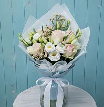 Букет цветов из:  Розы и Лизиантусы #REPLACE_PRED# Бакчаре