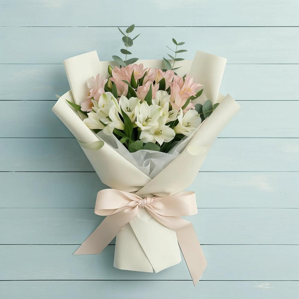 Букет цветов из: Альстромерии в Бакчаре