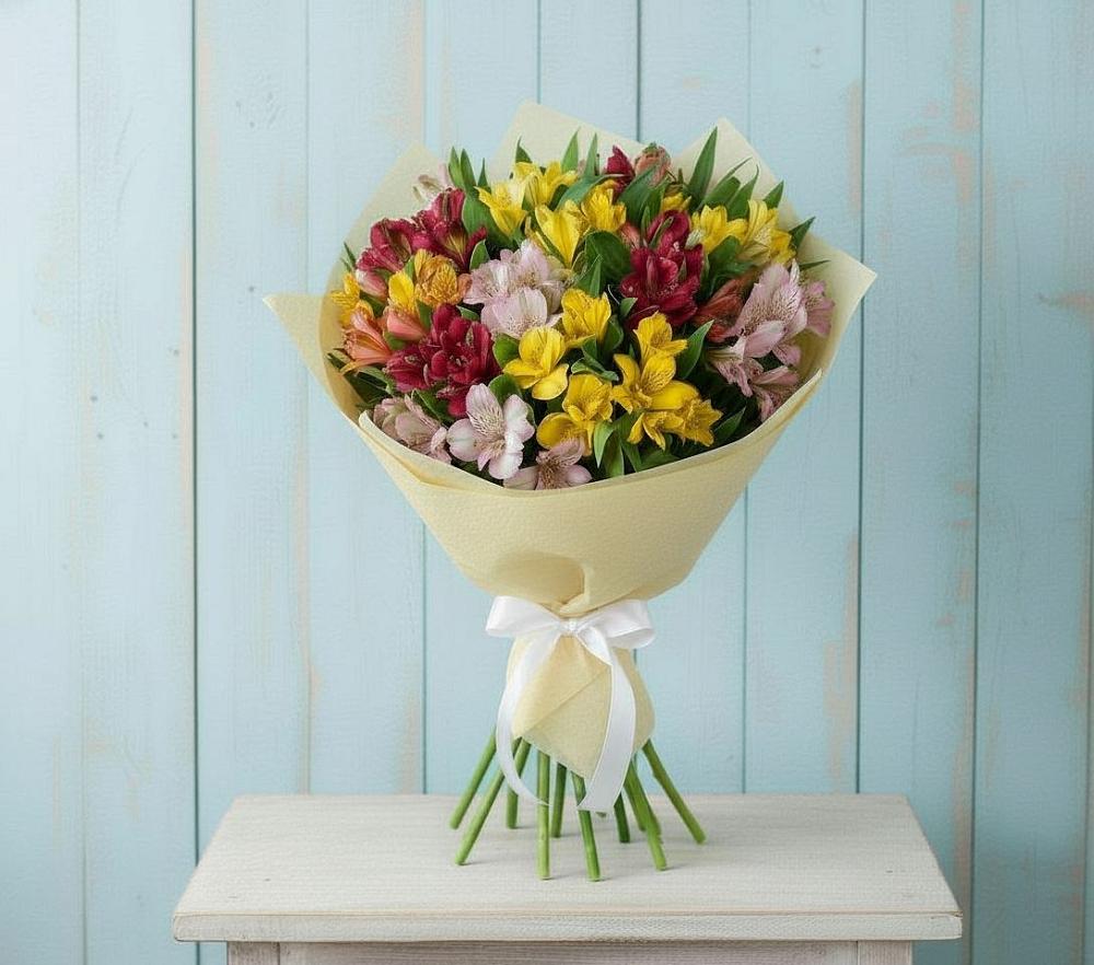 Букет цветов из: Альстромерии в Бакчаре
