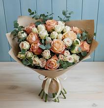 Букет цветов из:  Альстромерии и Розы #REPLACE_PRED# Бакчаре