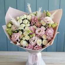 Букет цветов из:  Альстромерии и Розы в Бакчаре